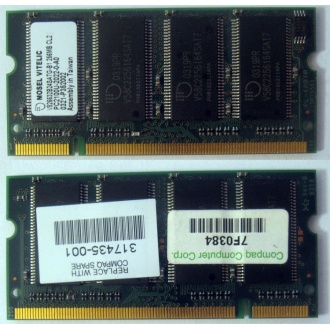Модуль памяти 256MB DDR Memory SODIMM в Шоссе Энтузиастов, DDR266 (PC2100) в Шоссе Энтузиастов, CL2 в Шоссе Энтузиастов, 200-pin в Шоссе Энтузиастов, p/n: 317435-001 (для ноутбуков Compaq Evo/Presario) - Шоссе Энтузиастов