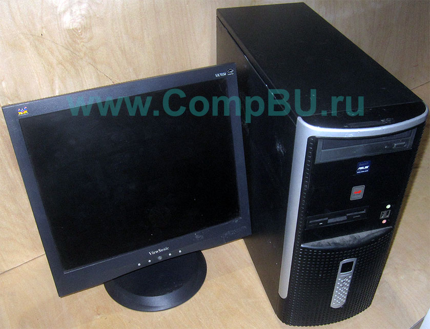 Комплект: одноядерный компьютер Intel Pentium-4 с 1Гб памяти и 17 дюймовый ЖК монитор (Шоссе Энтузиастов)